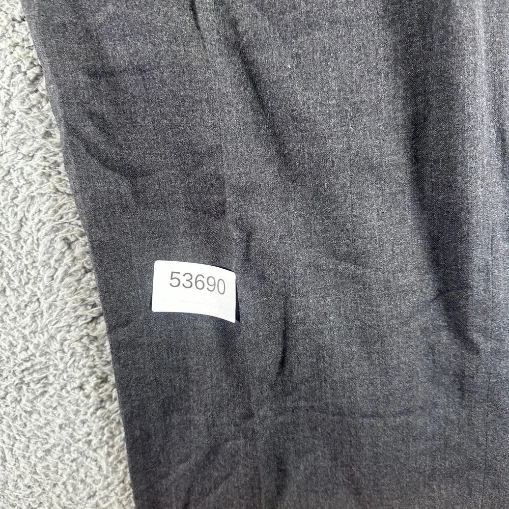 Banana Republic Pant Mens 42x32 Black Wool Dress Straight Slim Preppy Stretch